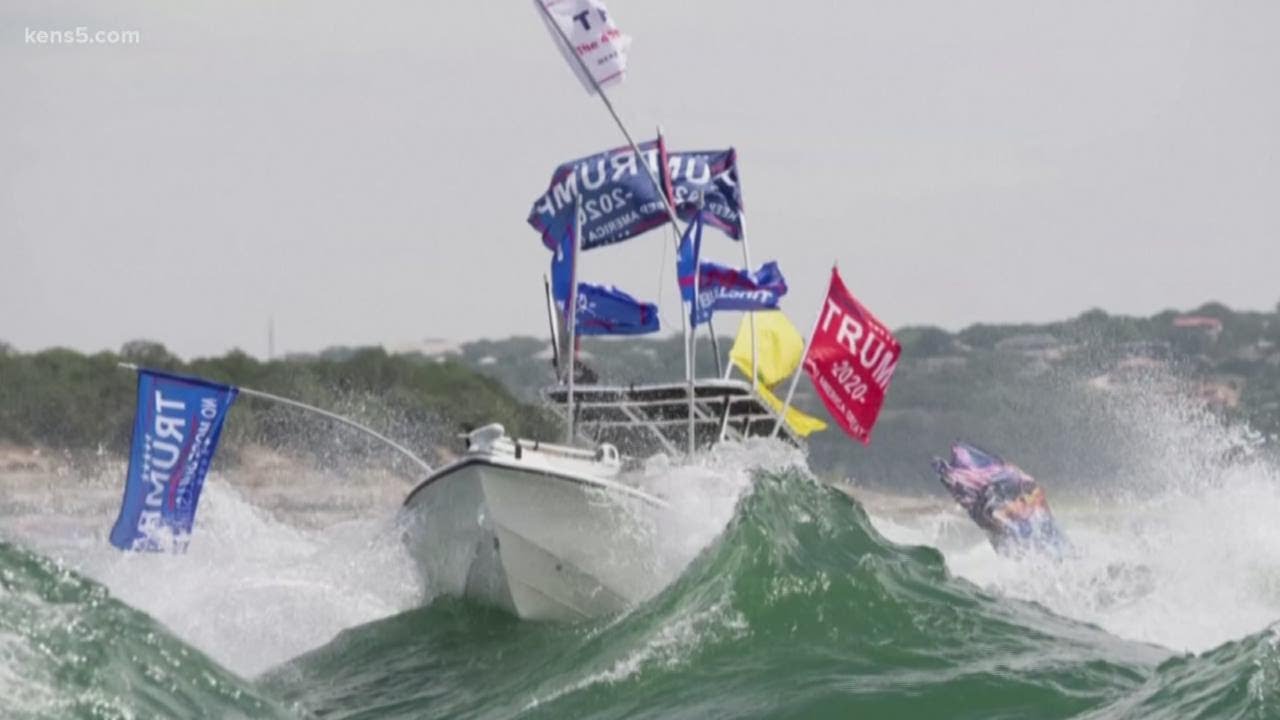 Boats sink in Lake Travis after Donald Trump boat parade