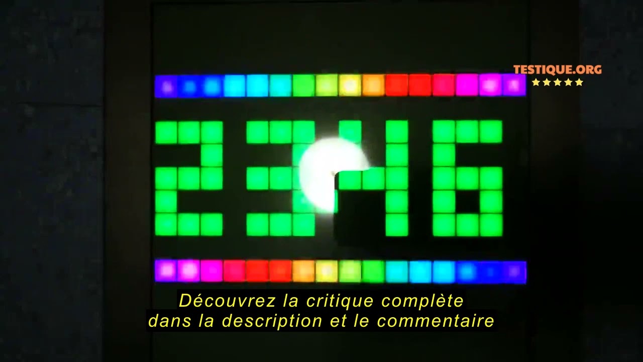 Avis sur la Divoom Pixoo Pixel Art Digital Photo Frame with 22 cm Mood Light, App Control, LED Smart