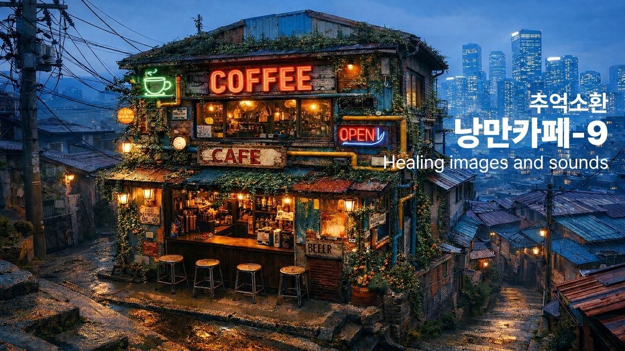 추억소환,빗소리, 힐링영상, 수면영상,