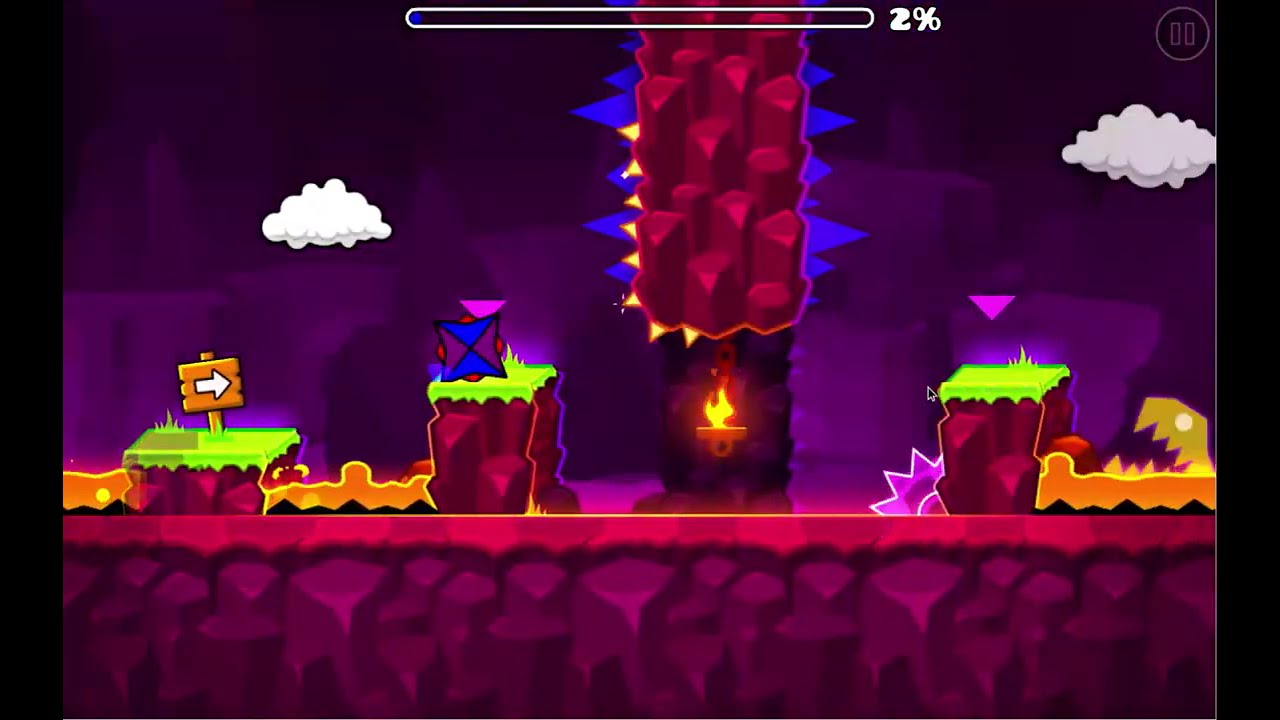 Playing the second hardest geometry dash level FINGERDASH