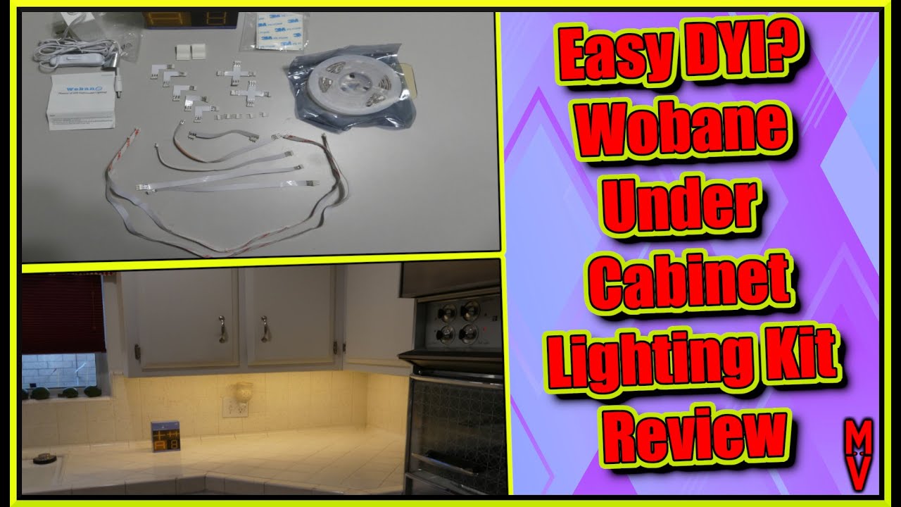 Easy DYI? Wobane Under Cabinet Lighting Kit Review || MumblesVideos Product Review