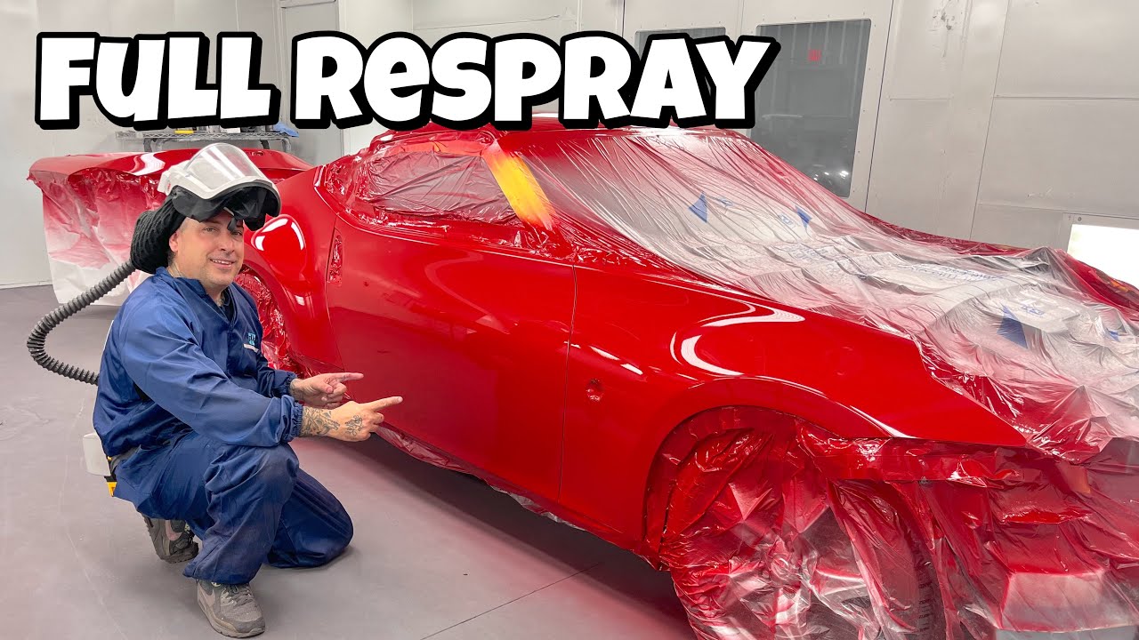 Как подготовить и покрасить Nissan 370 Z перед полной перекраской