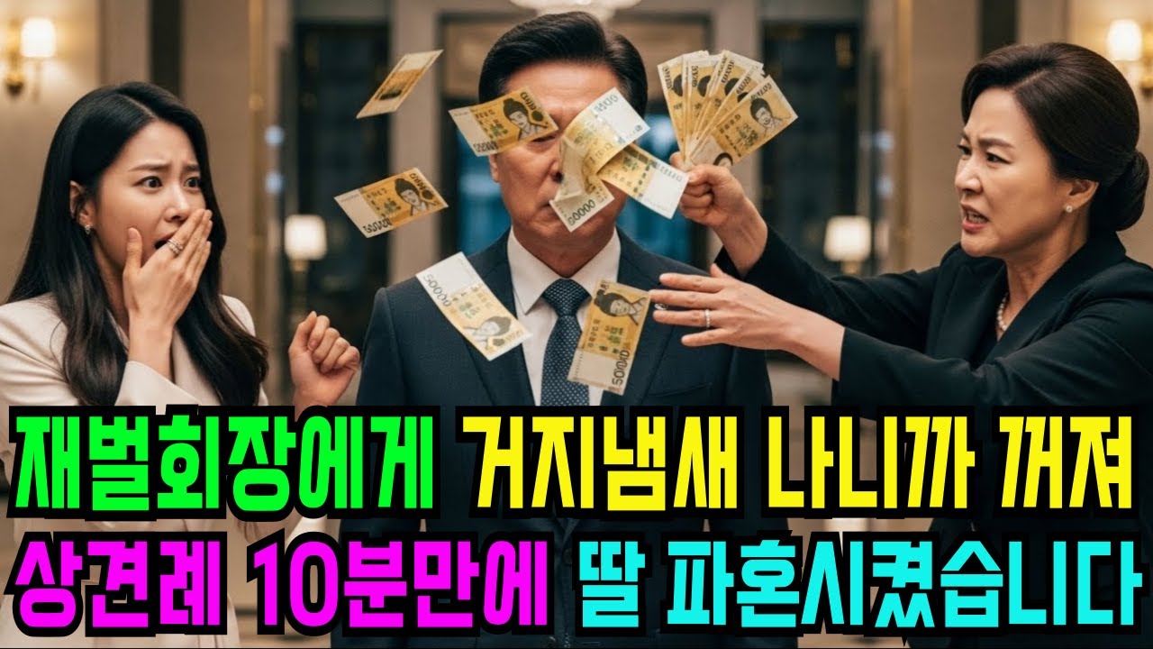 작업복 입고 온 재벌회장, 상견례 10분만에 딸 파혼 선언한 이유