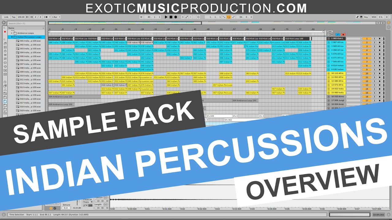 Indian Percussions | Collection of Drum Loops for Deep, Tribal, Tech and Afro House | Sample Pack
