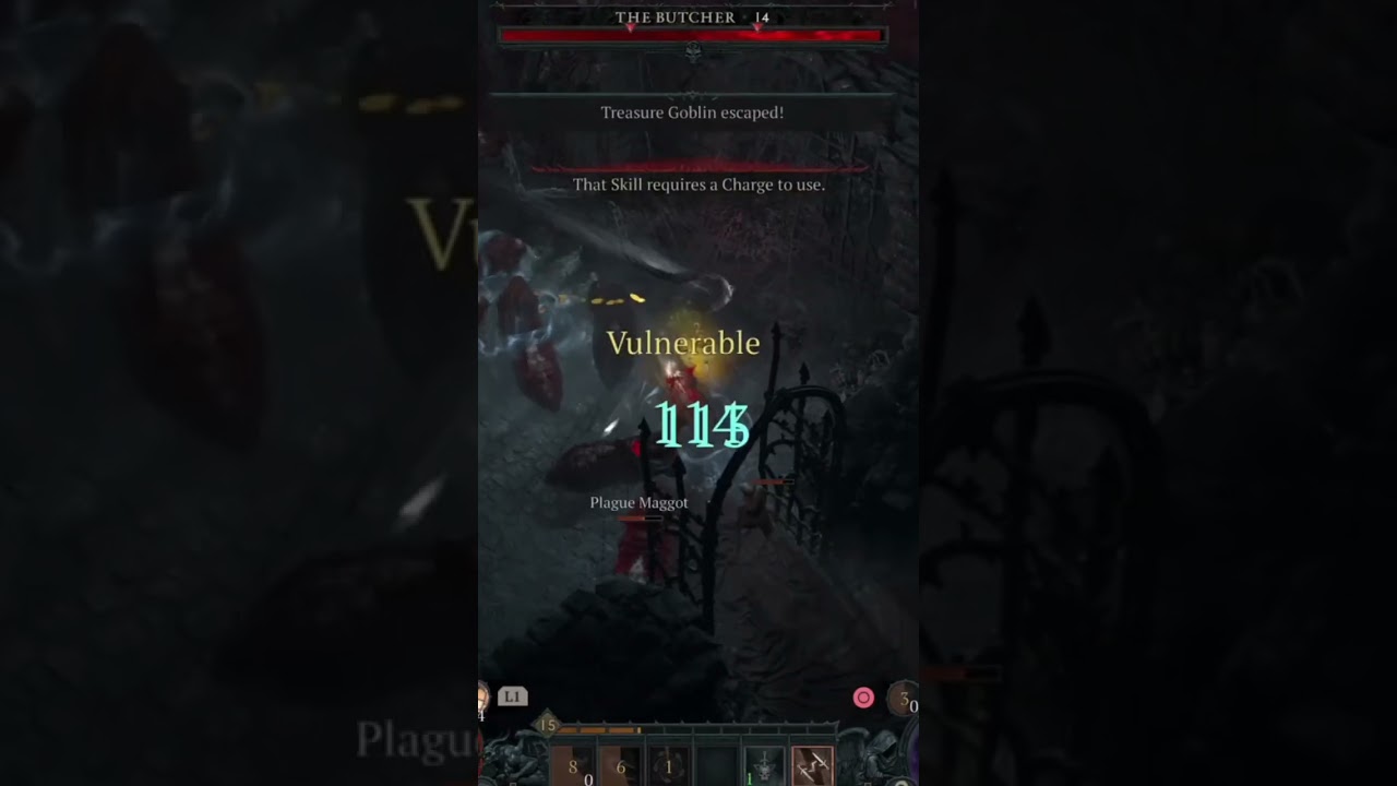 Meeting the Butcher in Diablo 4 Hardcore #arpg