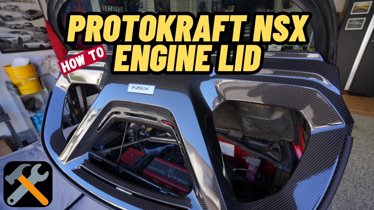 Инструкция по установке крышки двигателя из сухого карбона ProtoKraft для NSX | NSX 1991-2005 гг.