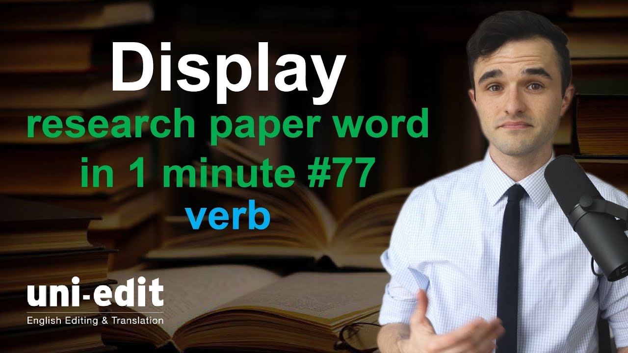 DISPLAY (verb) definition, DISPLAY in a sentence, DISPLAY pronunciation, DISPLAY meaning