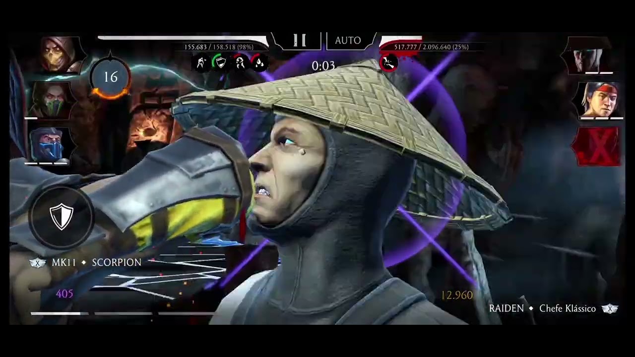 Mortal kombat mobile: Torre do Vento Ancestral Fatal Chefe 140.