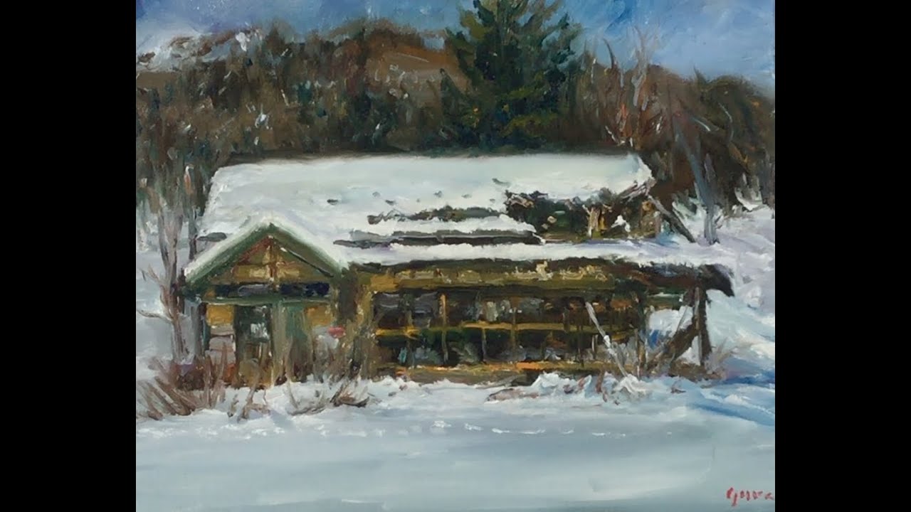 北海道の自然を描く・ラワンの家、由良真一油絵ざんまい。Plein Air Painting in Hokkaido, Japan by Shinichi Yura