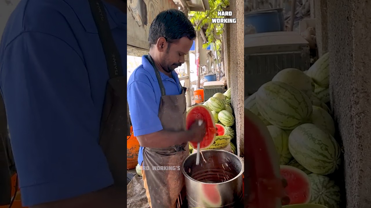 😮 Extreme Juice Making! Huge Watermelon Processing & Fresh Juice Production #asmr #making