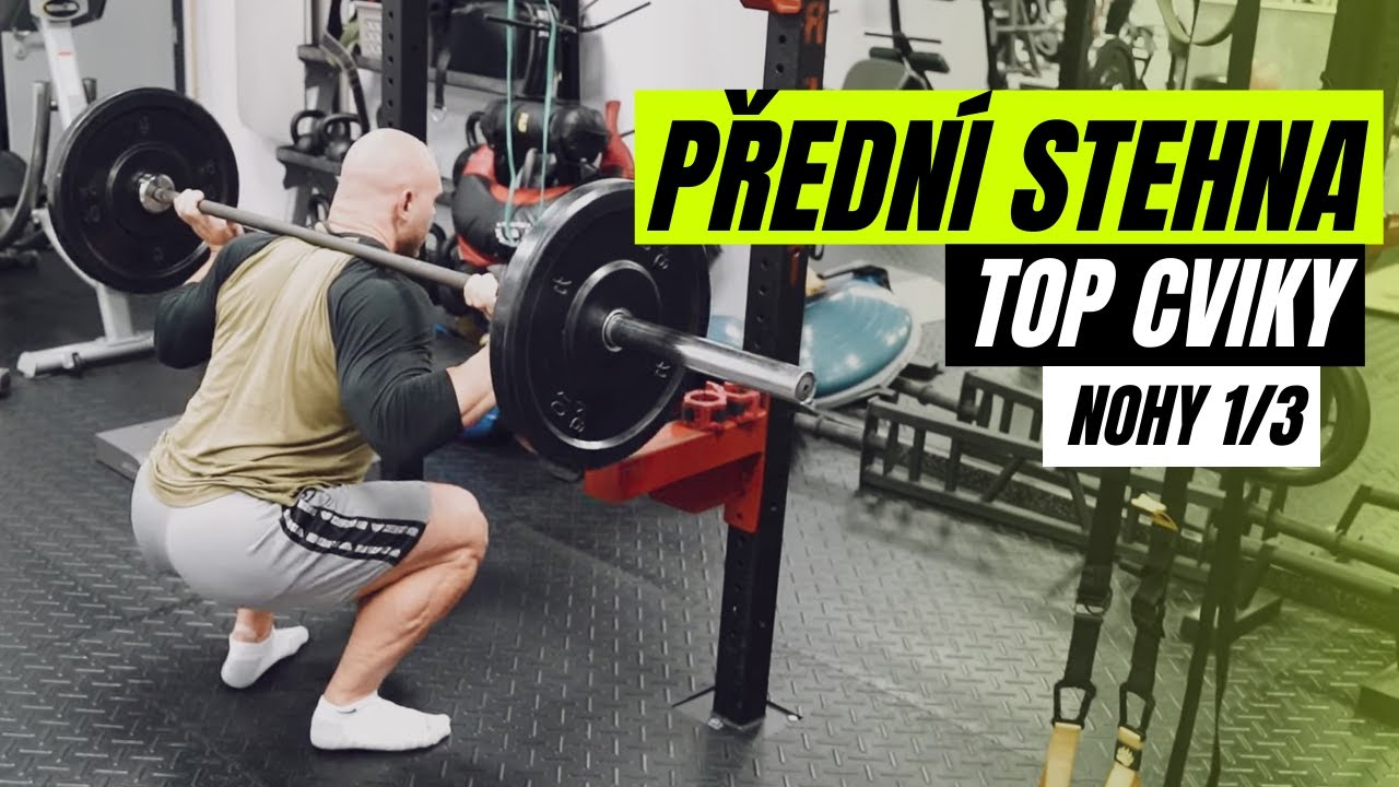 PŘEDNÍ STEHNA | Dřepovací cviky. Top cviky na přední stehna.