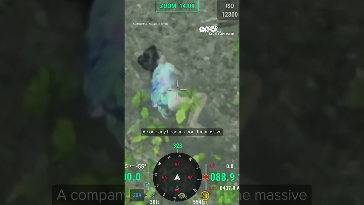 Thermal imaging drone finds Louisiana girl lost in forest