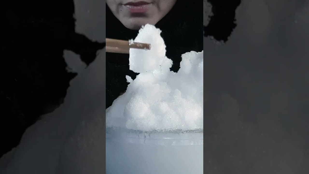 Ice eating ASMR | Ice mukbang | oddly satisfying #satisfyingvideo #satisfying #asmr #viralvideo #ice