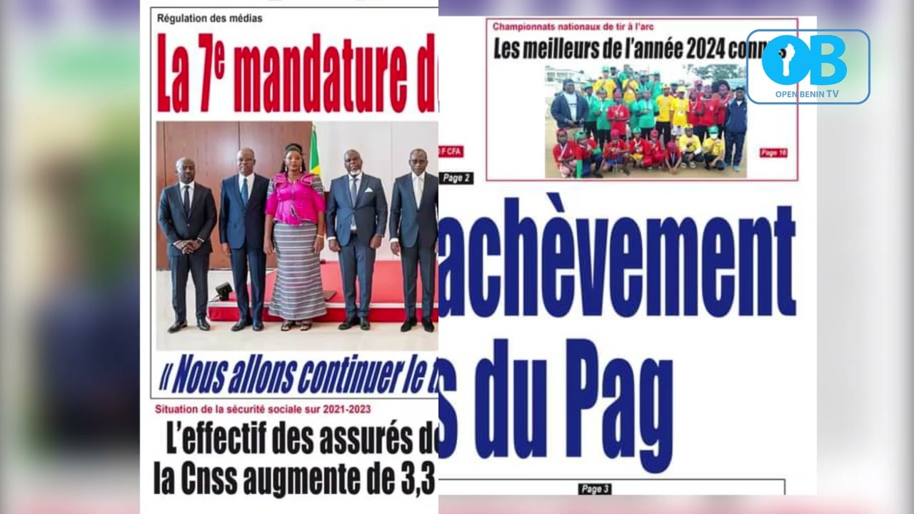 OPEN BENIN TV_UNE DES JOURNAUX DU MARDI 23 JUILLET 2024
