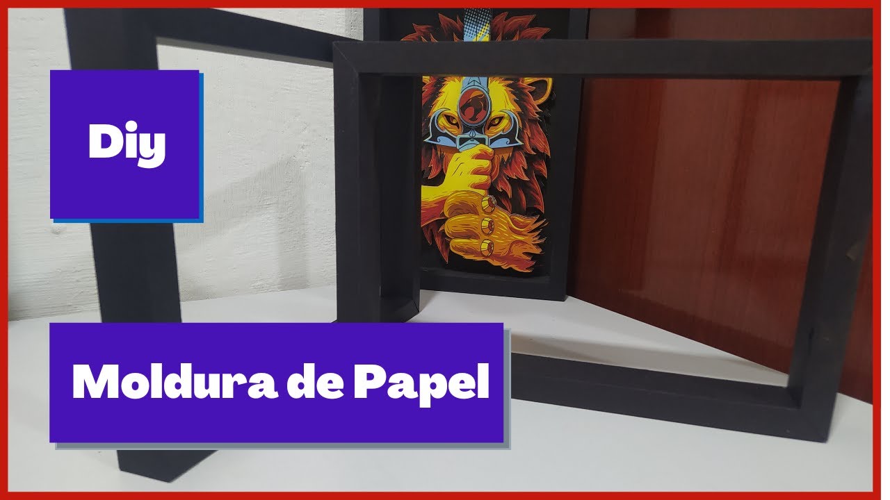 Dye Moldura para Quadros em papel - Vem aprender