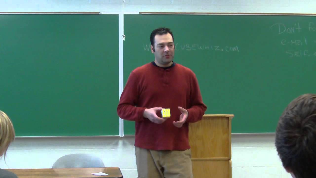My demonstration speech on how to solve the Rubik's cube.