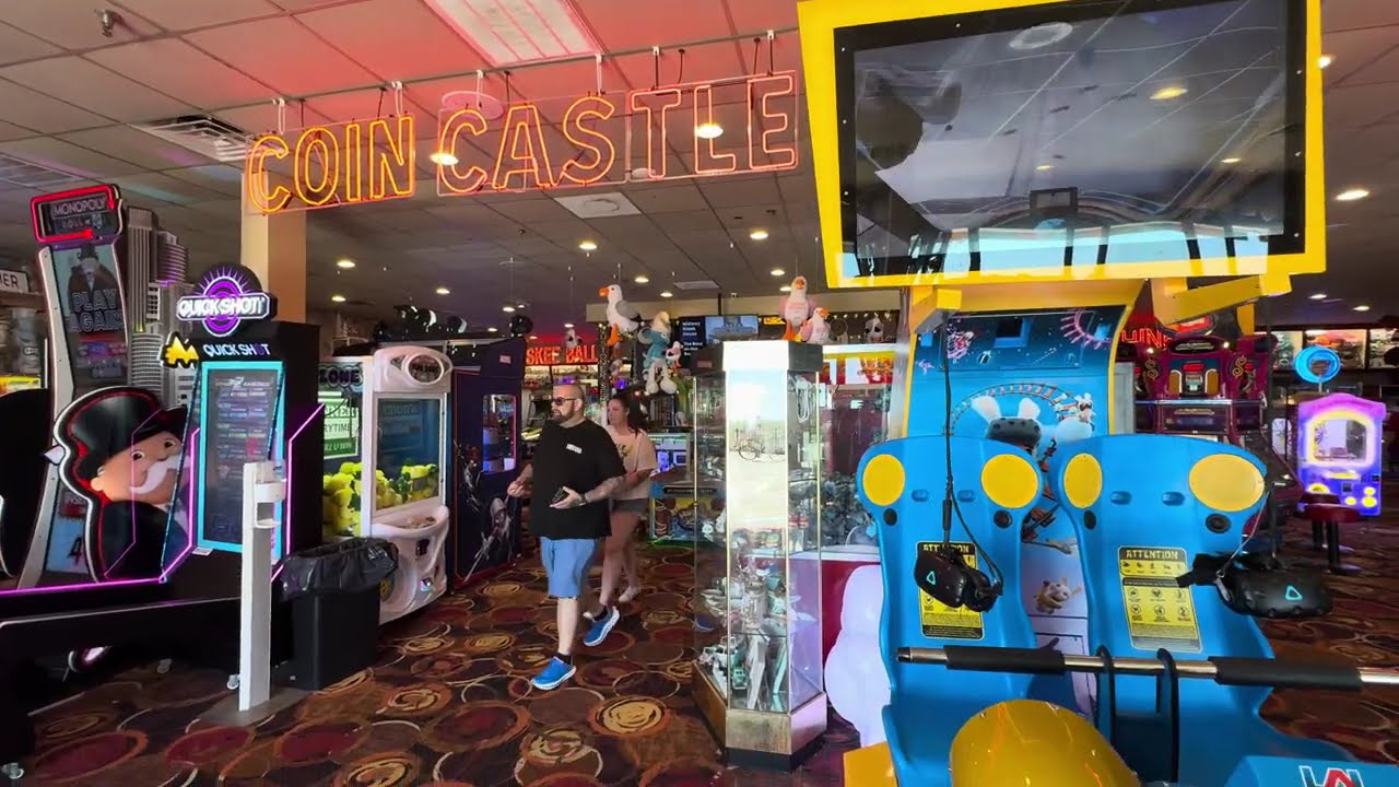 Coin Castle (Seaside Heights NJ), 4K arcade walkthrough & tour, June 2024