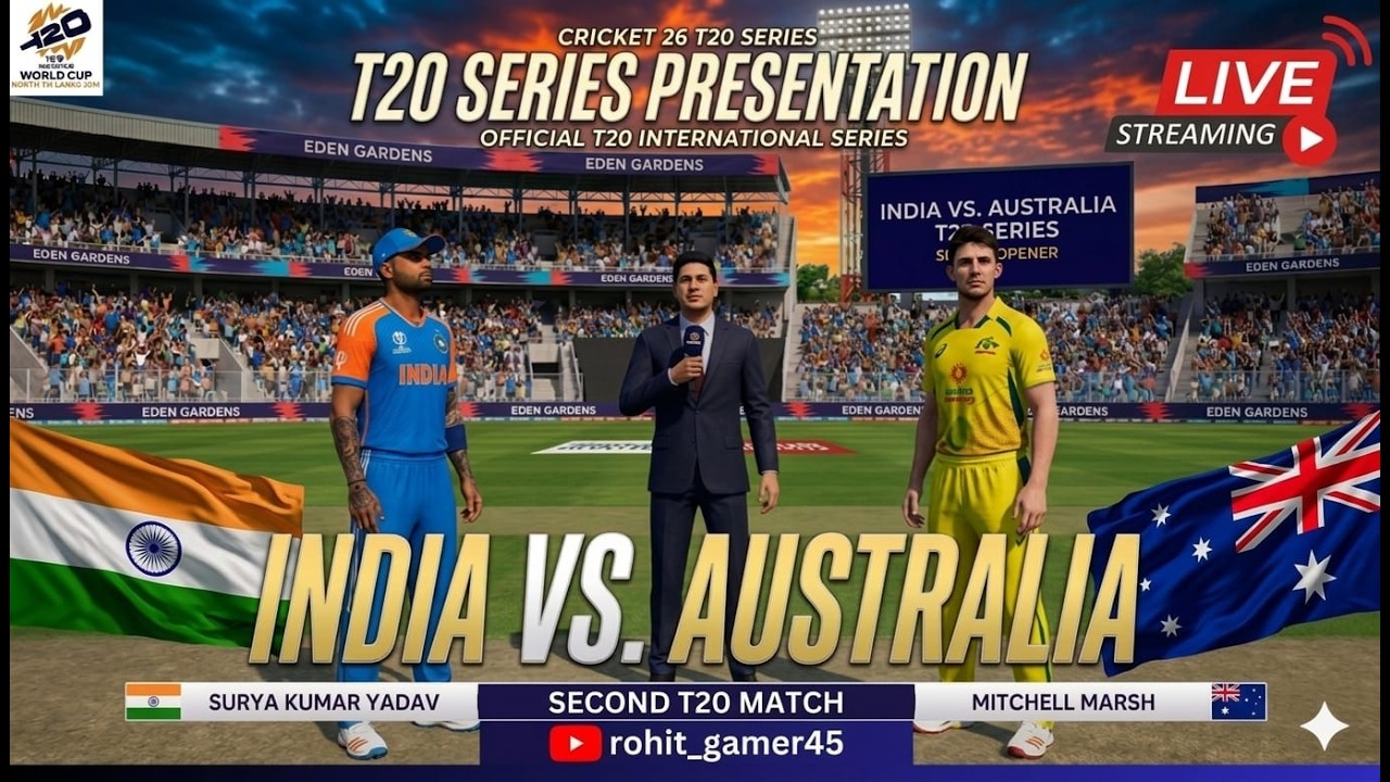 IND VS AUS 2nd T20 MATCH HARDEST DIFFICULTI!! CRICKET 26 GAMEPLAY #t20match #gaming #gaminglive