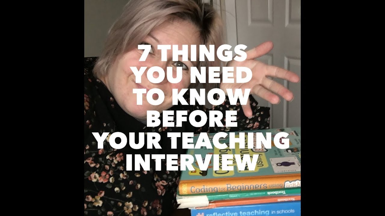 7 things you need to know before your teacher interview at university | Teacher Tuesday #1