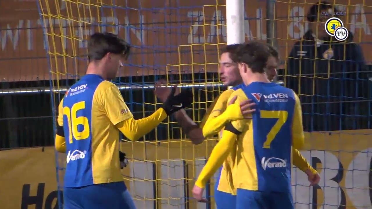 Samenvatting van de wedstrijd Blauw Geel '38 - FC Lisse 2-1
