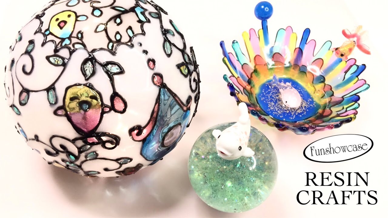 Resin Crafts- Funshowcase Sphere Silicone Molds- Lamp/Vase/Pot - Resin Dish- Shaker Globe- DIY