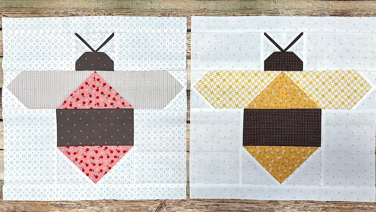 Sew Your Stash Series #25 - Buzzy Bee Quilt Block Tutorial!!