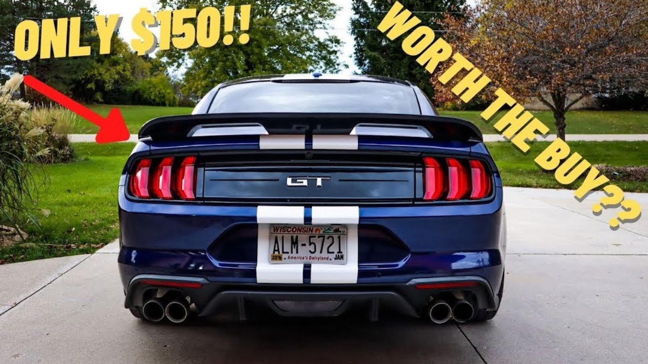 Установка спойлера Gt500 с Ebay на мой Mustang GT!!