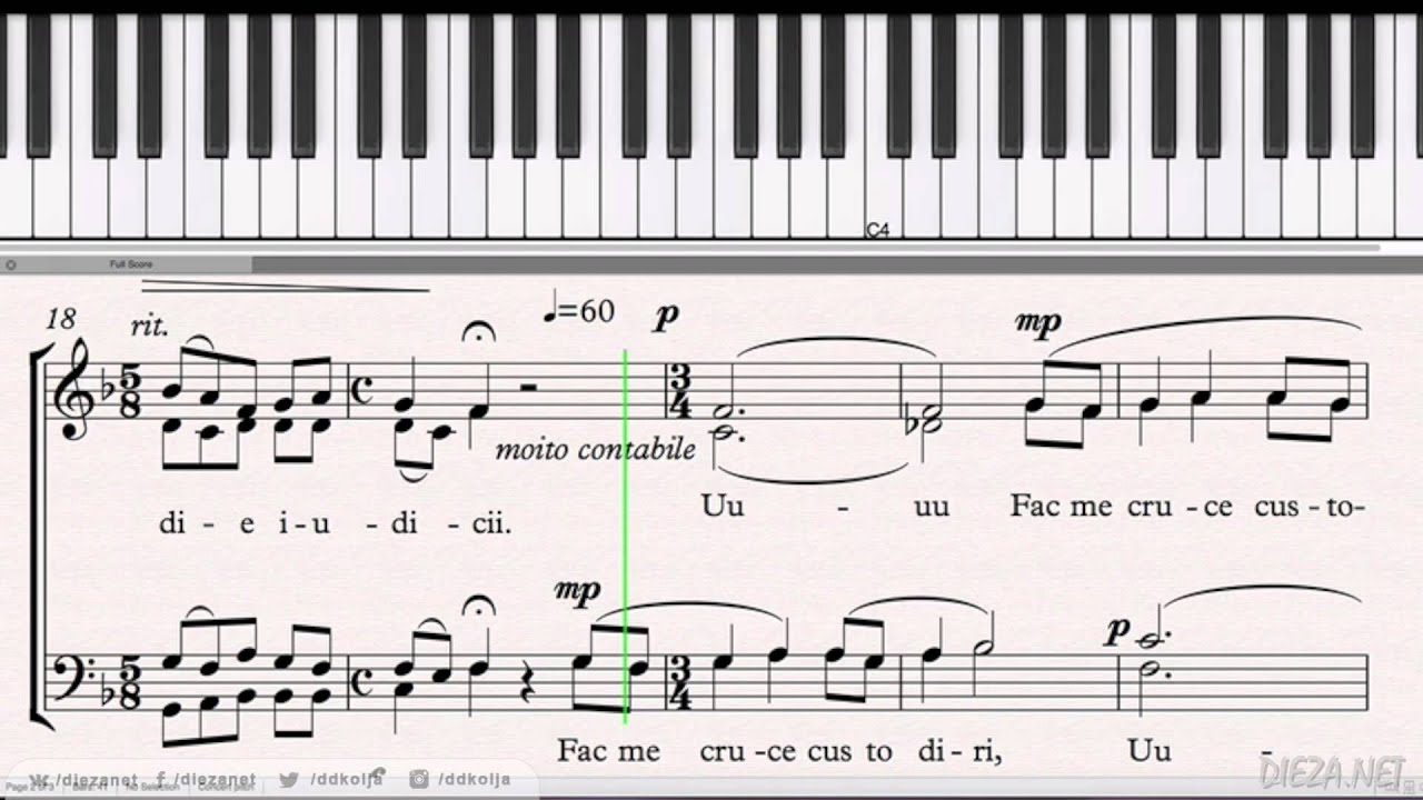 Paradisi gloria music sheet (tenor) / ноты (тенор)