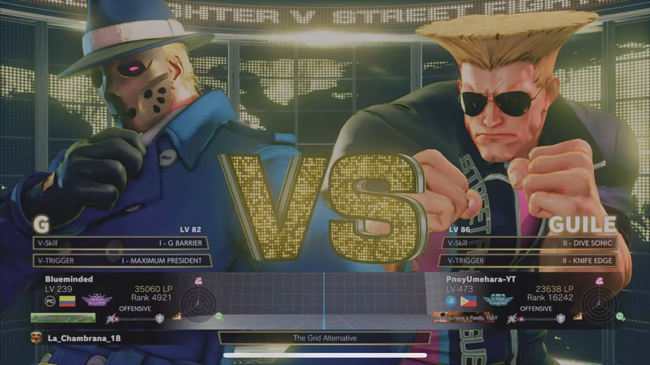 G (Blueminded) VS Guile | Street Fighter V: Champion Edition