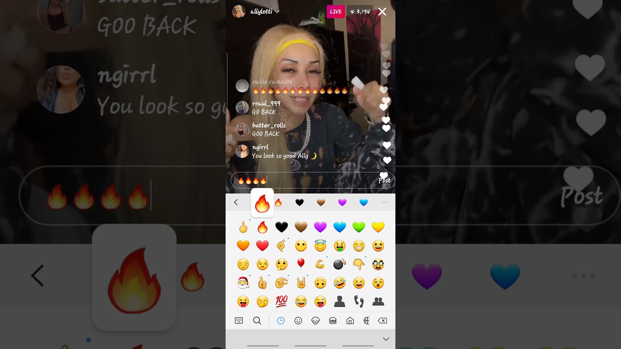 Ally lotti IG live listening to unreleased Juice WRLD