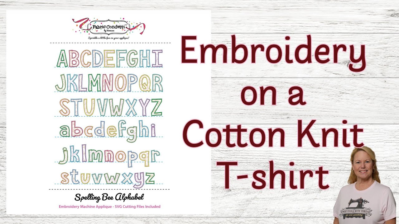 How to Stitch Applique on a Cotton Knit T-shirt, The Stitchuation Room, 2/12/26