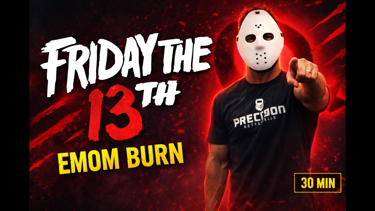 30 Min Full Body Kettlebell Workout | Friday the 13th EMOM Challenge