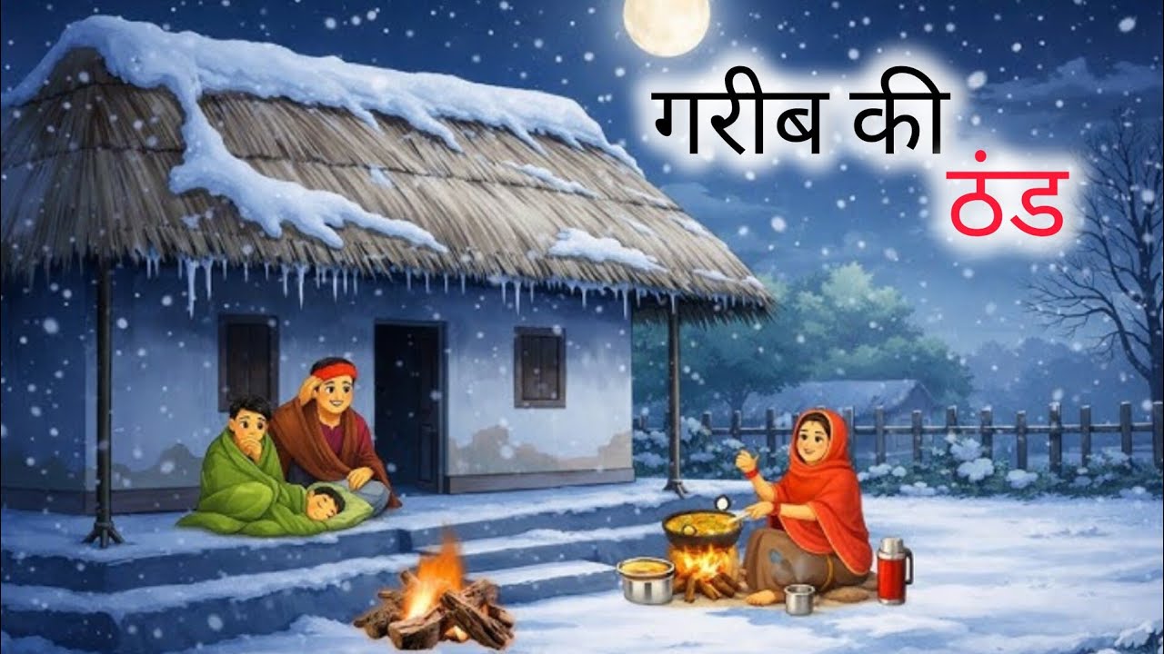 गरीब की ठंड हिंदी कहानी || Moral stories|| Hindi kahaniyan || cartoon 