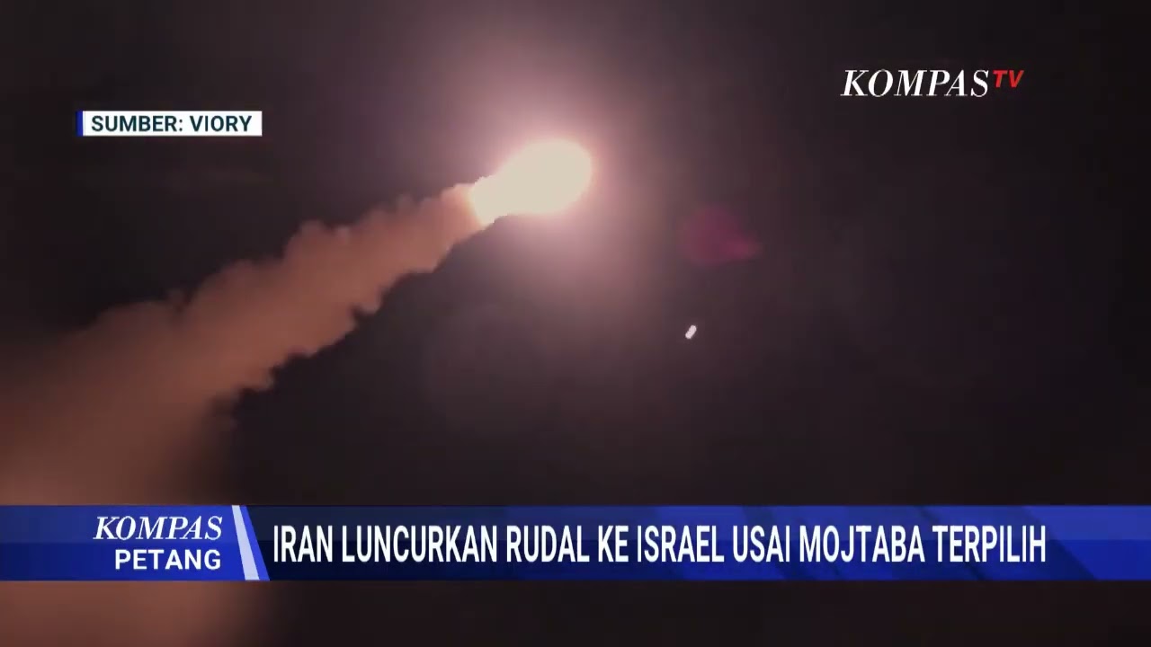 Usai Mojtaba Khamenei Dipilih Jadi Pemimpin Tertinggi, Iran Luncurkan Rudal ke Israel