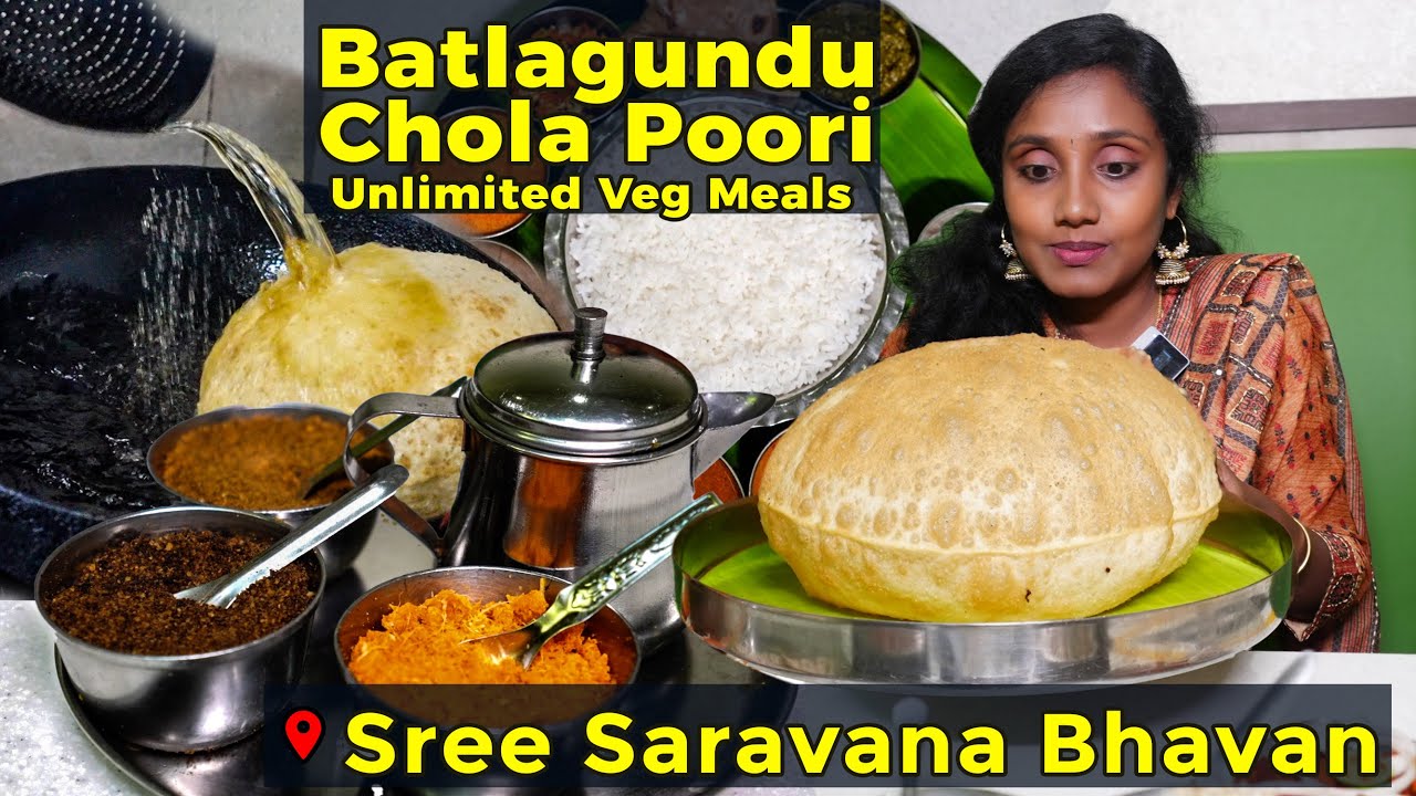 வத்தலகுண்டு சோளா பூரி, Unlimited சைவ சாப்பாடு I Tastee with Kiruthiga