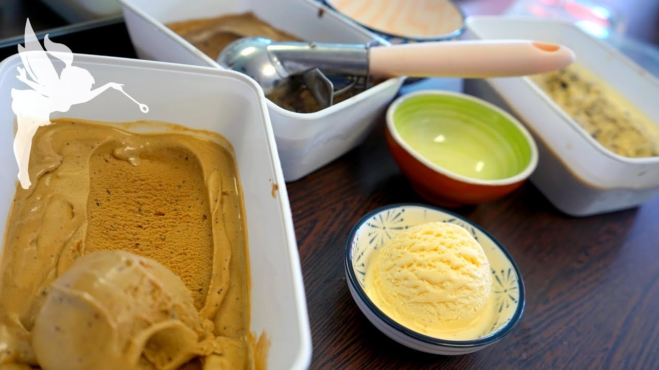 Cremiges Eis selber machen - Vanille, Stracciatella, Cappuccino & Oreo - Cremeeis - Kuchenfee AD