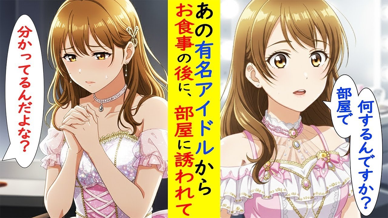 【漫画】有名アイドルに誘われ部屋に行くと・・・【ラブコメ】