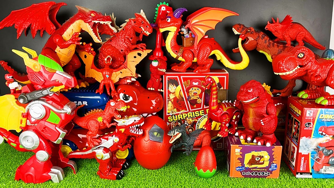 Jurassic World Unboxing Review Coloful Dinosaur Collection T-rex  Dragon Dinosaur Eggs Dino Trucks