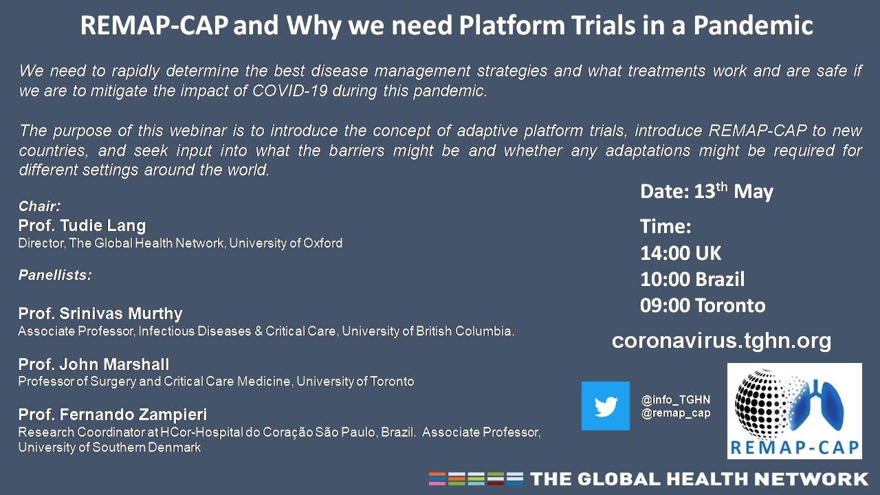 REMAP-CAP and Why we need Platform Trials in a Pandemic