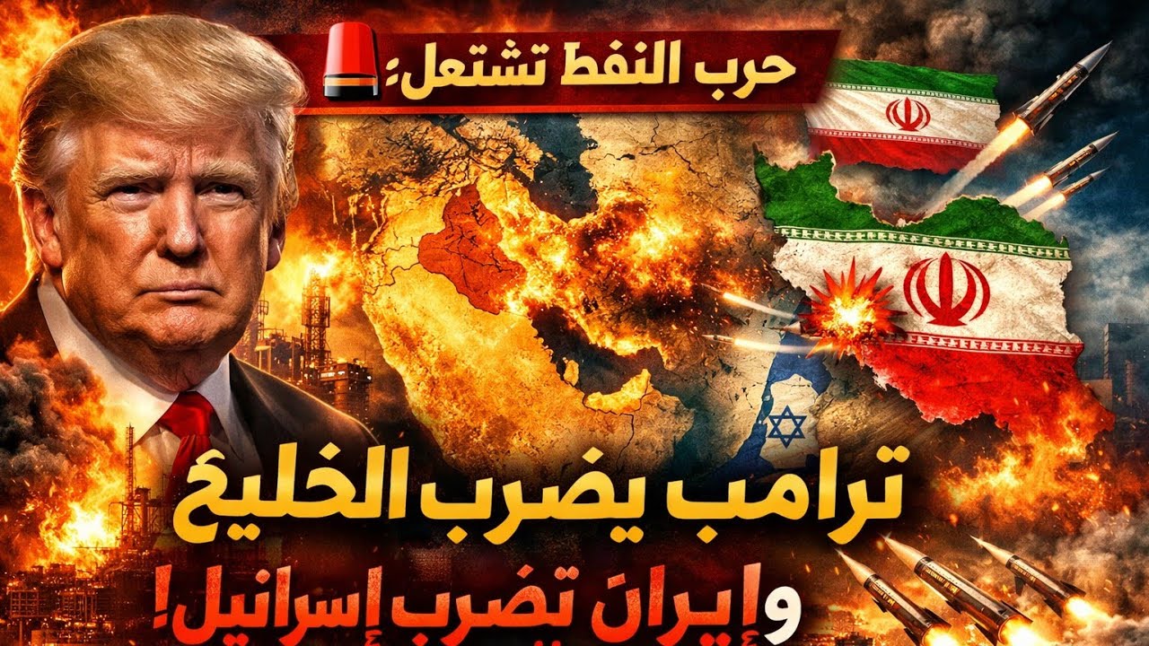 عاجل  دونالد ترامب يفجّر مصافي بترول الخليج… وإيران ترد بقصف مصافي إسرائيل ومطار بن غوريون والبنوك!