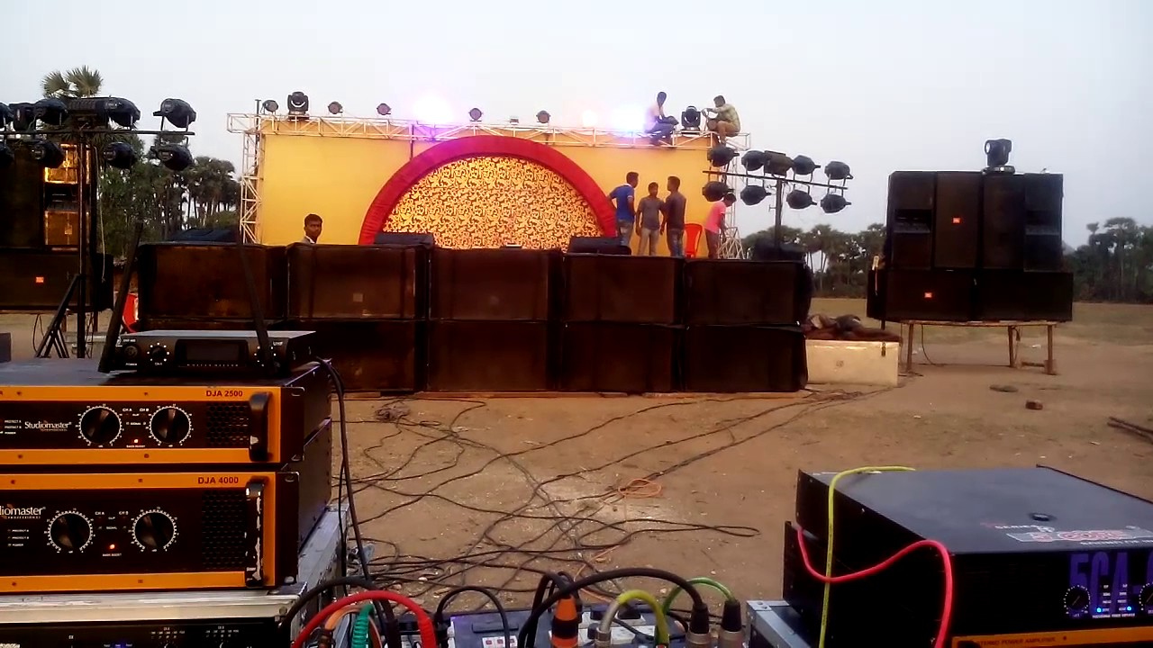 Samal raje sound system was setped