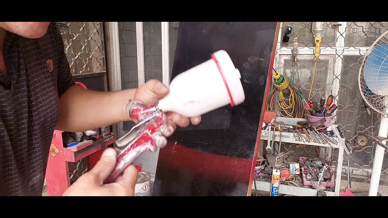 طريقة رش الصبغ الصحيحة
