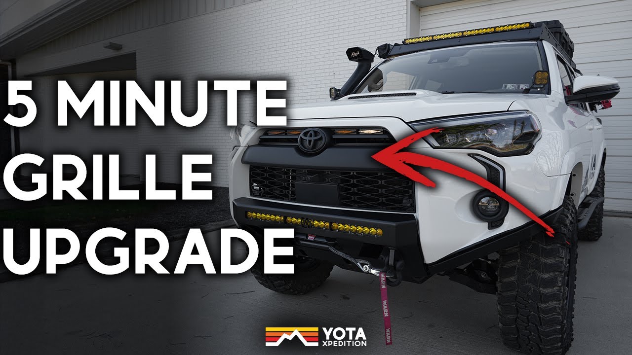4Runner OEM Grille Black Out | BumperShellz Grille Cover Install