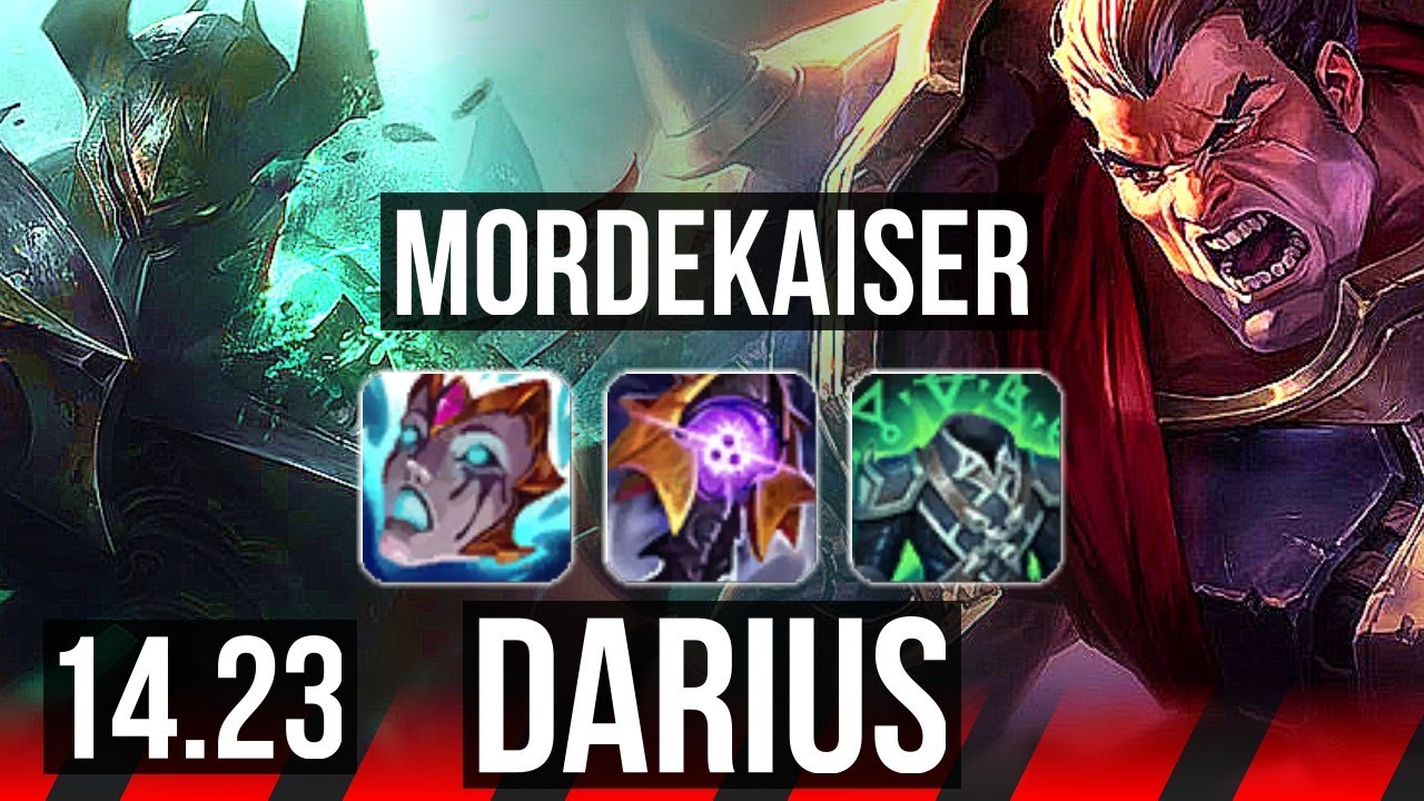MORDEKAISER vs DARIUS (TOP) | 9k comeback | KR Master | 14.23