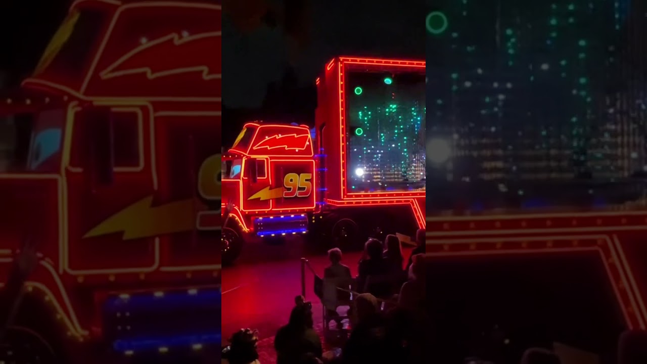 Paint the Night Parade ft. Cars #disneyland #paintthenight #cars #parade #mcqueen #mack #night #fun