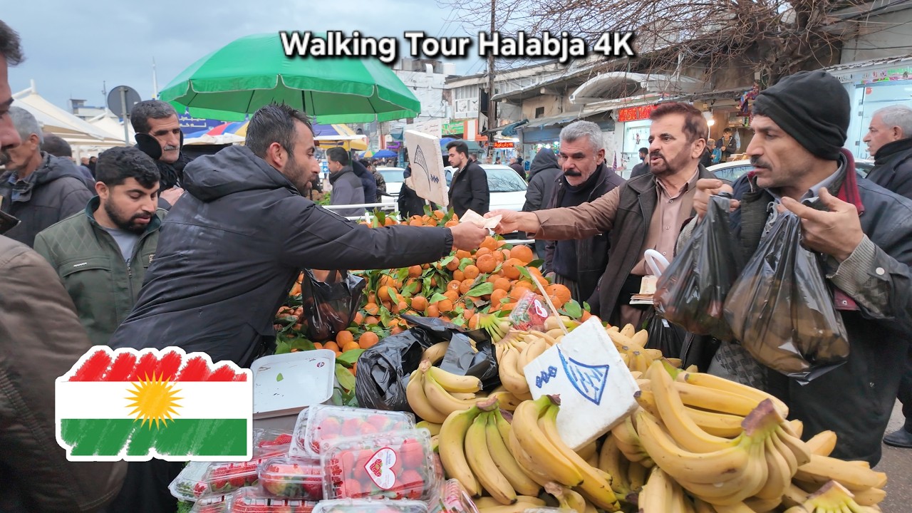 Halabja Kurdistan | Culture, Food & Daily Life | 4K Walking Tour