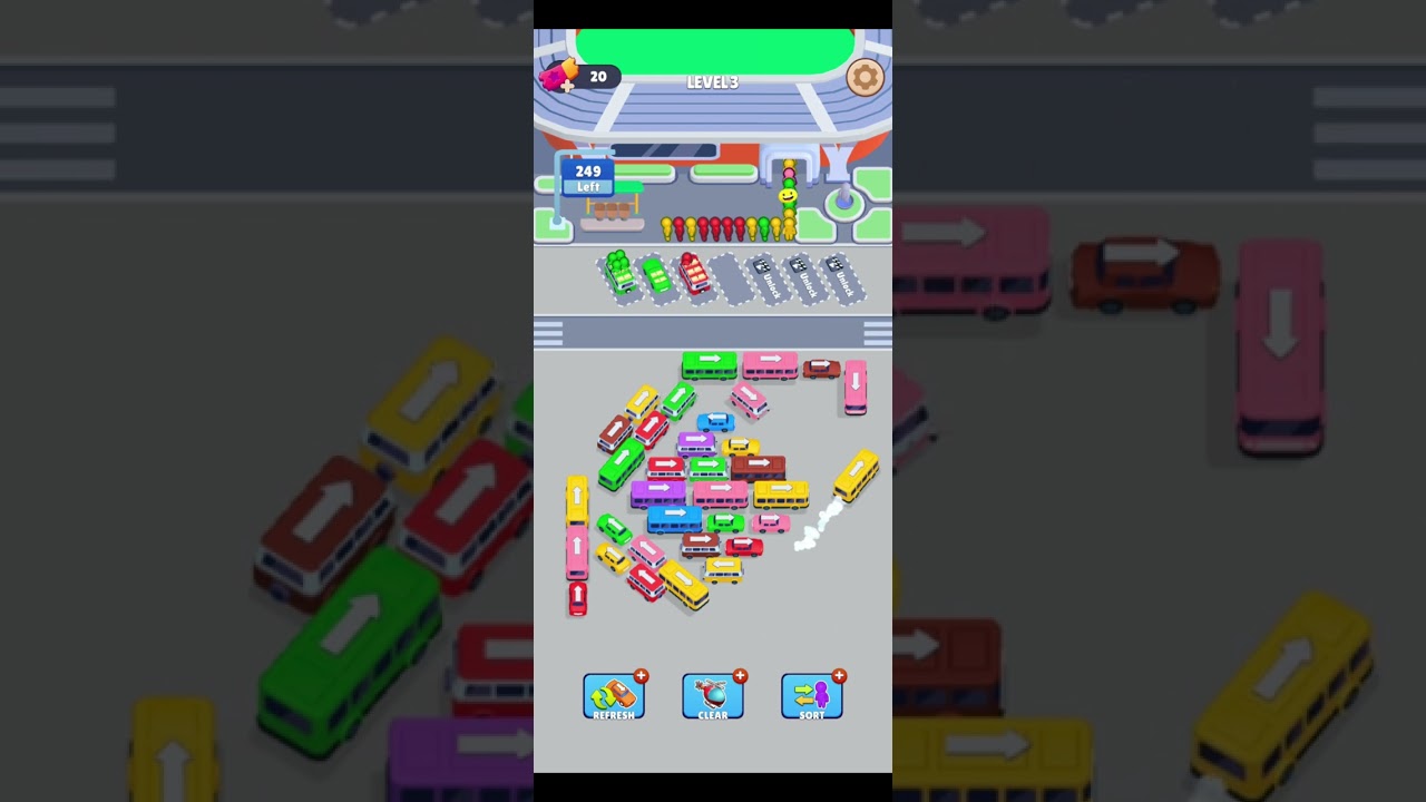 GAME BUS SORT LEVEL 3 SUPER HARD