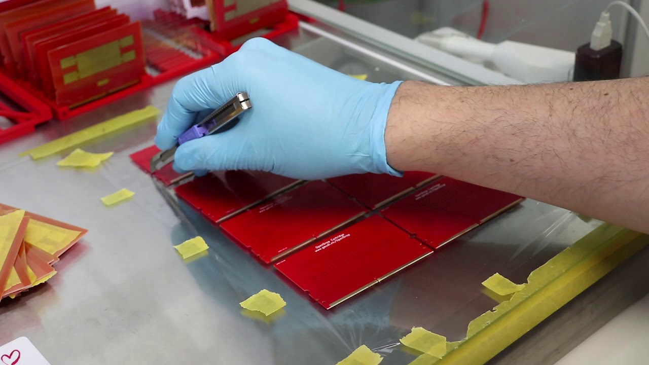 OpenDrop Cartridge Production Process - Cartridge Foil Laminating