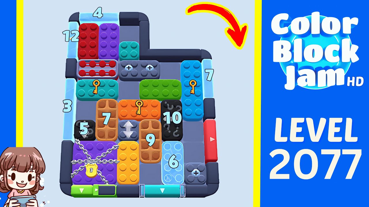 Color Block Jam Level 1174 (2077) Solution Walkthrough