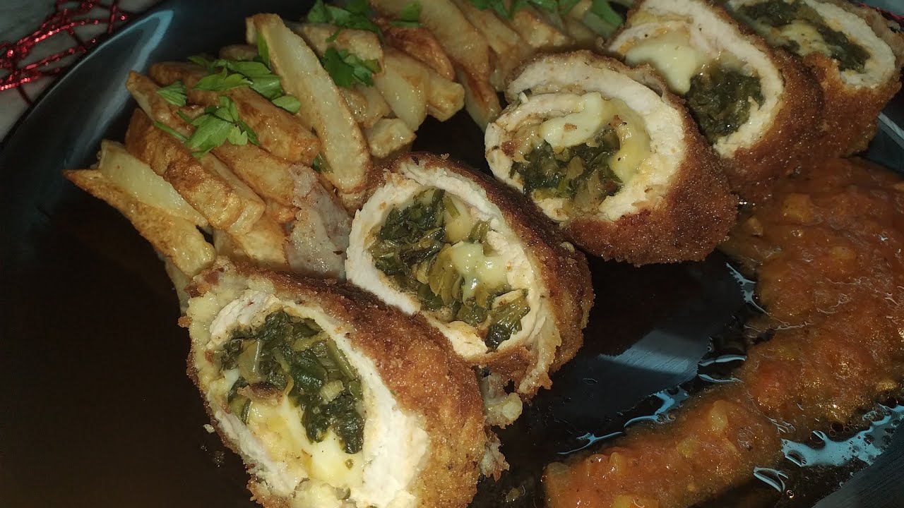 رولي سكالوب محشي بالسلق و الجبن جربوه بزاف بنين 🍲😘🥰